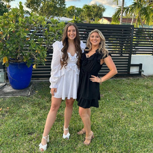 MAJORELLE Mariapia Mini Dress in Ivory - flaw - Picture 8 of 9